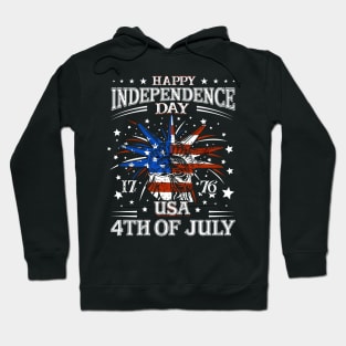 Happy 4 July Day Independence Memorial Day T-Shirt Hoodie